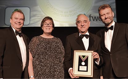 FWD Gold Medal Award for Service to Retail Award presentation