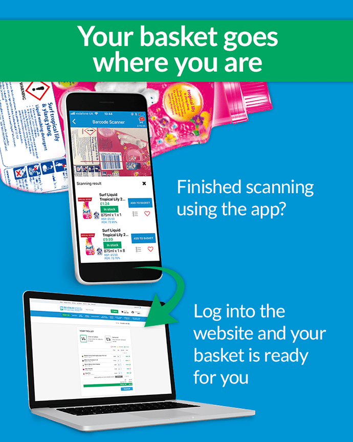 Your basket goes where you are