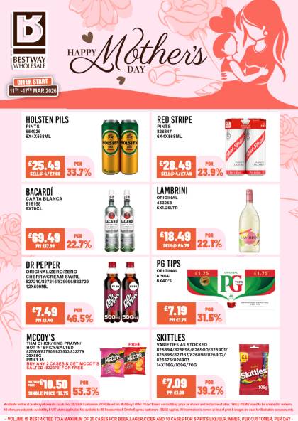 7 Days Delivered Only Deals: 11th - 17th Mar