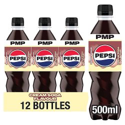 Pepsi Cola Cream Soda Flavour Bottle PMP 500ml