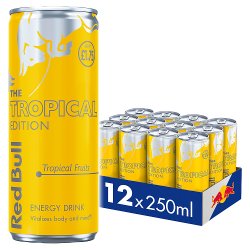 Red Bull Tropical Edition Energy Drink 250ml 12 Pack PM £1.75