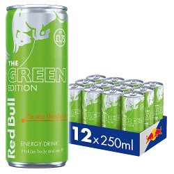 Red Bull Green Edition Curuba & Elderflower Energy Drink 250ml 12 Pack PM £1.75