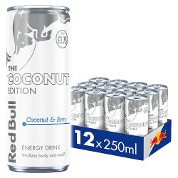 Red Bull Coconut Edition Coconut & Berry Energy Drink 250ml 12 Pack PM £1.75