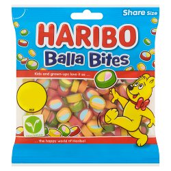 HARIBO Balla Bites Chewy Sweets Sharing Bag 140g