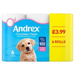 Andrex Complete Clean 6 Rolls £3.99 PMP