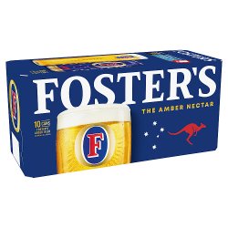 Foster's Beer Lager Cans 10 x 440ml