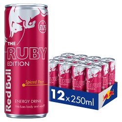 Red Bull Ruby Edition Spiced Pear Energy Drink 250ml 12 Pack PM £1.75