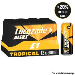 Lucozade Alert Tropical Burst Energy Drink 500ml £1 PMP
