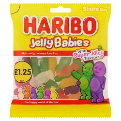 HARIBO Jelly Babies Sweets Sharing Bag 140g