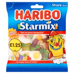 HARIBO Starmix Fruit & Cola Flavour Jelly & Foam Sweets Sharing Bag 140g