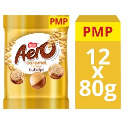 Aero Bubbles Caramel Flavour Chocolate Sharing Bag 80g PMP £1.65