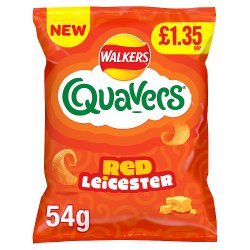 Quavers Red Leicester Cheese Sharing Crisps 54g PMP RRP £1.35