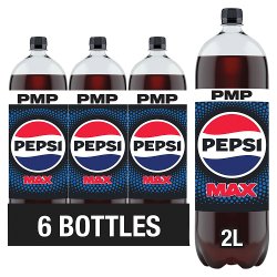 Pepsi Max No Sugar Cola PMP Bottle 2L 