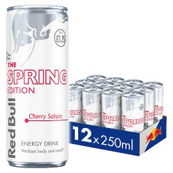Red Bull Spring Edition Cherry Sakura Energy Drink 250ml 12 Pack PM £1.75