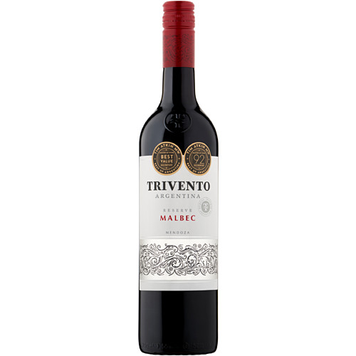 Trivento Reserve Malbec Red Wine Argentina 75cl